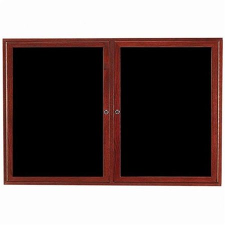 AARCO Aarco Products CDC3660 Enclosed Changeable Letter Board - Cherry CDC3660